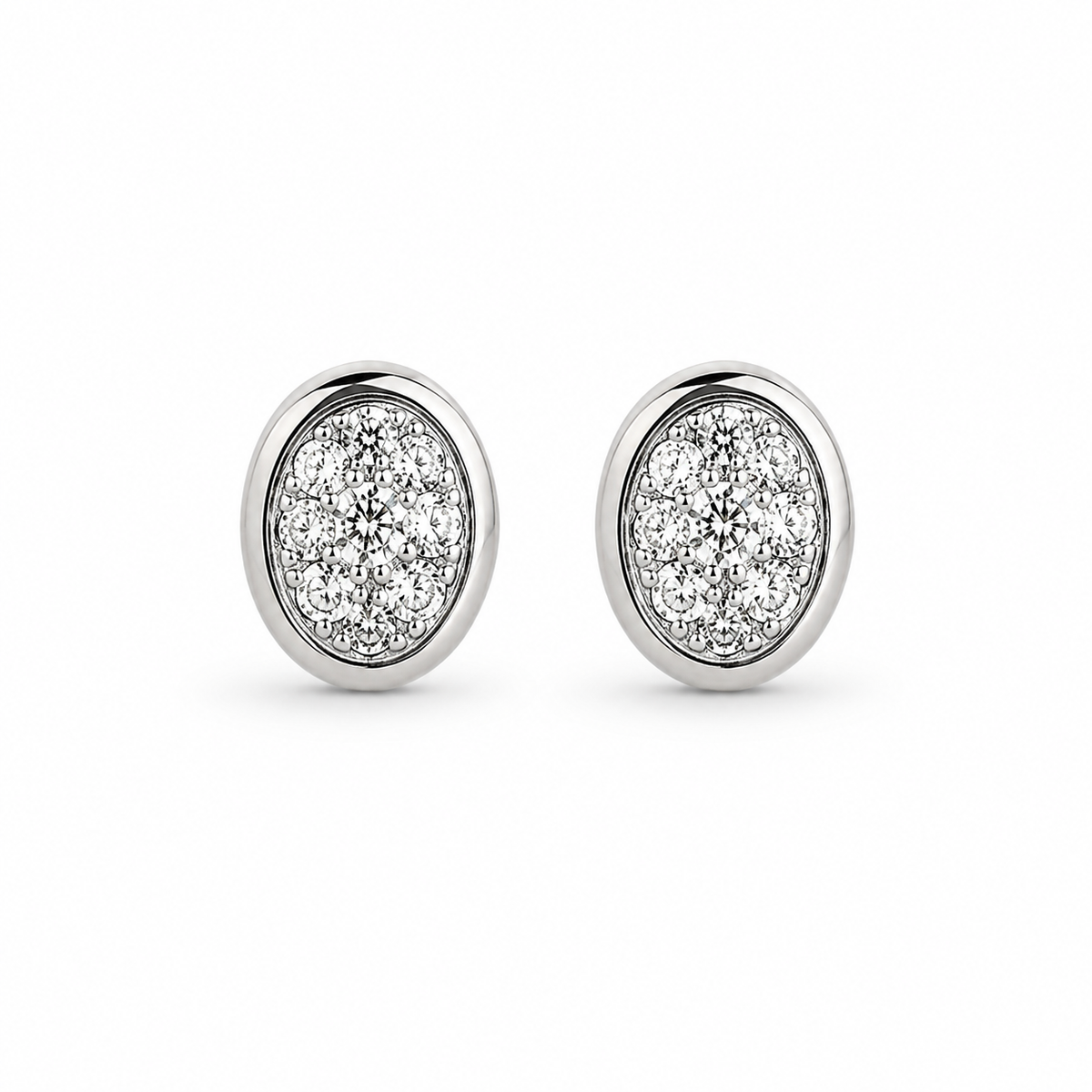 OVAL BEZEL STUDS SM
