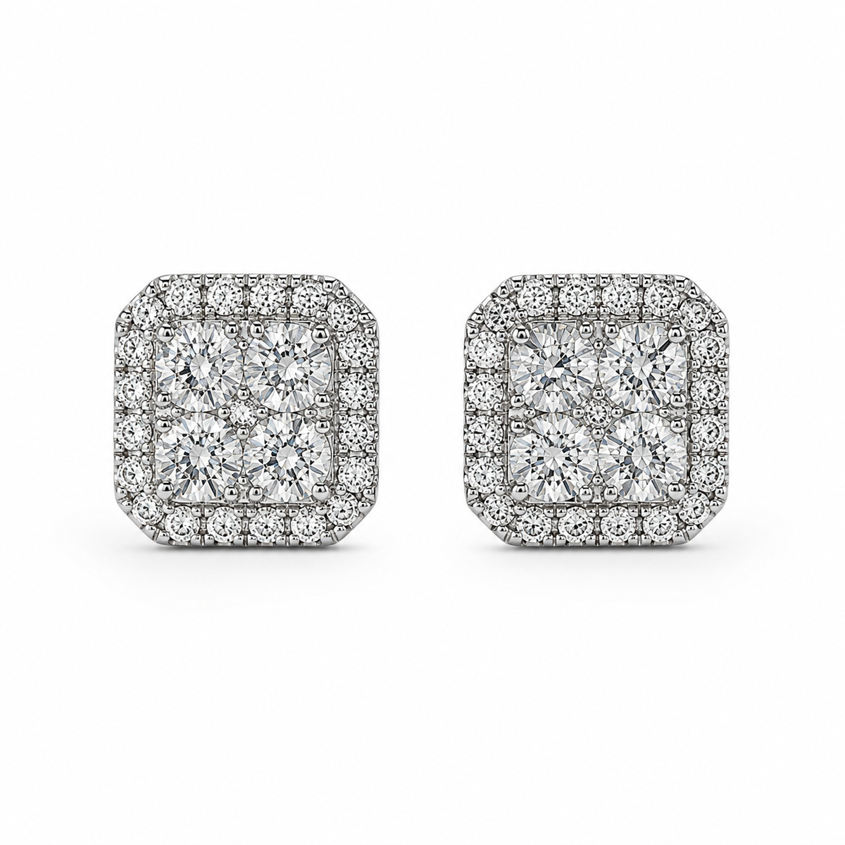 SQUARE CLUSTER STUDS