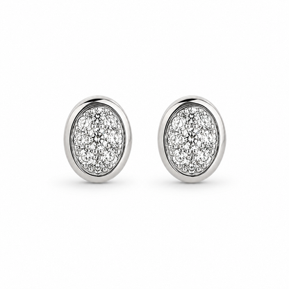 OVAL BEZEL STUDS SM