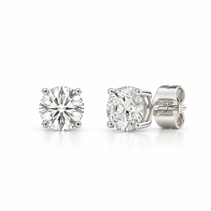 ROUND DIAMOND 4 PRONG STUD