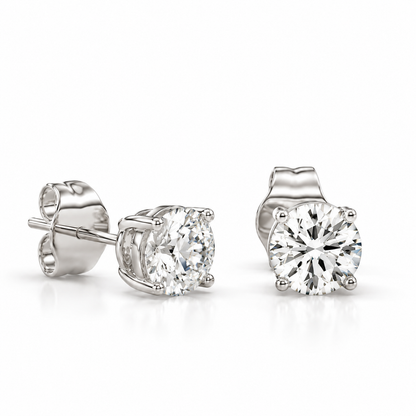 ROUND DIAMOND 4 PRONG STUD