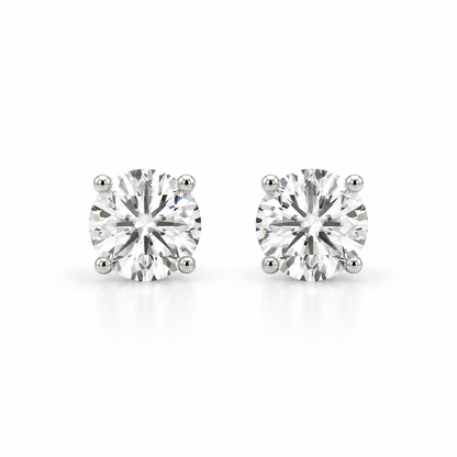 ROUND DIAMOND 4 PRONG STUD