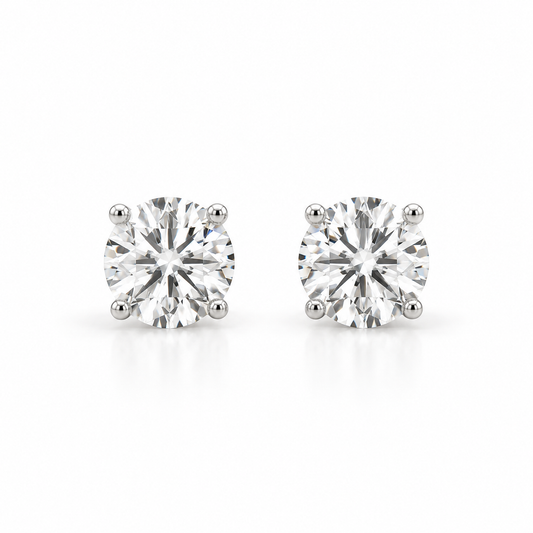 ROUND DIAMOND 4 PRONG STUD