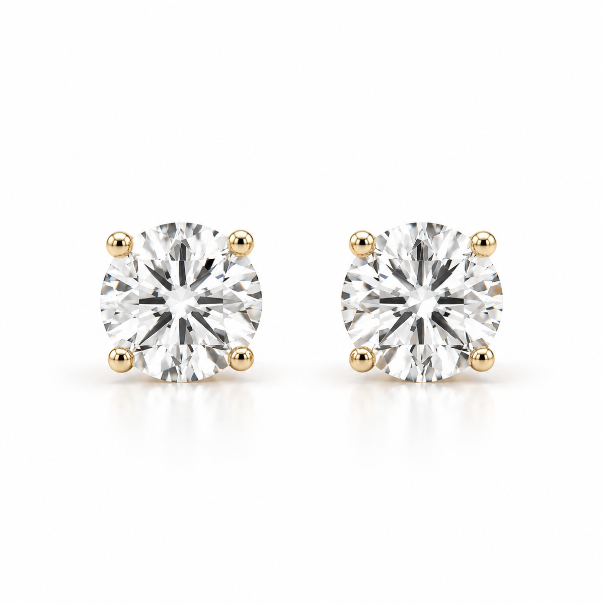 ROUND DIAMOND 4 PRONG STUD