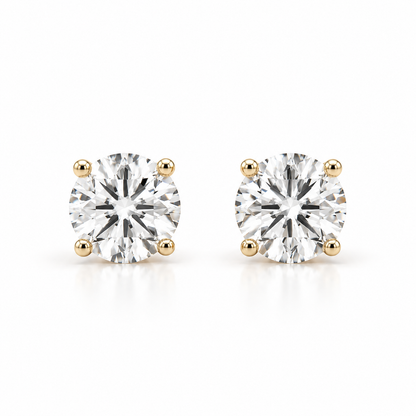 ROUND DIAMOND 4 PRONG STUD