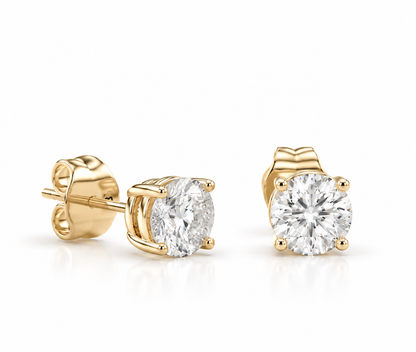 ROUND DIAMOND 4 PRONG STUD