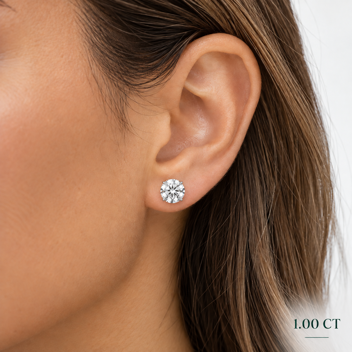 ROUND DIAMOND 4 PRONG STUD